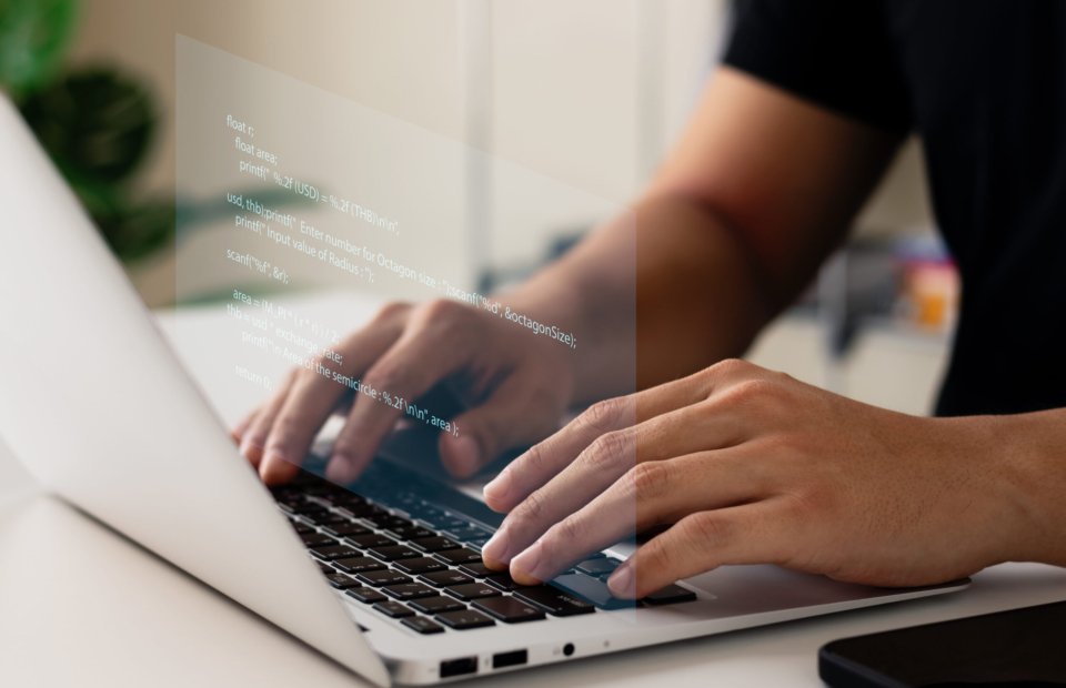 Programmers and cyber security technologies design websites and security in the Social World, cyberspace concepts.